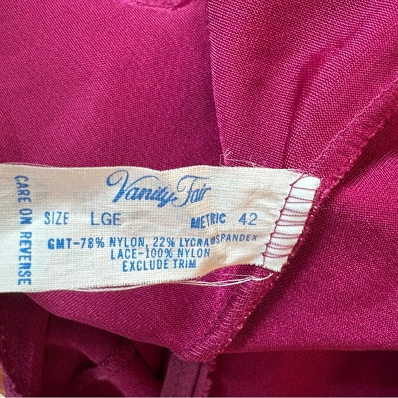 Vanity Fair Purple Chemise with Lace Detailing - Picture 2 of 6